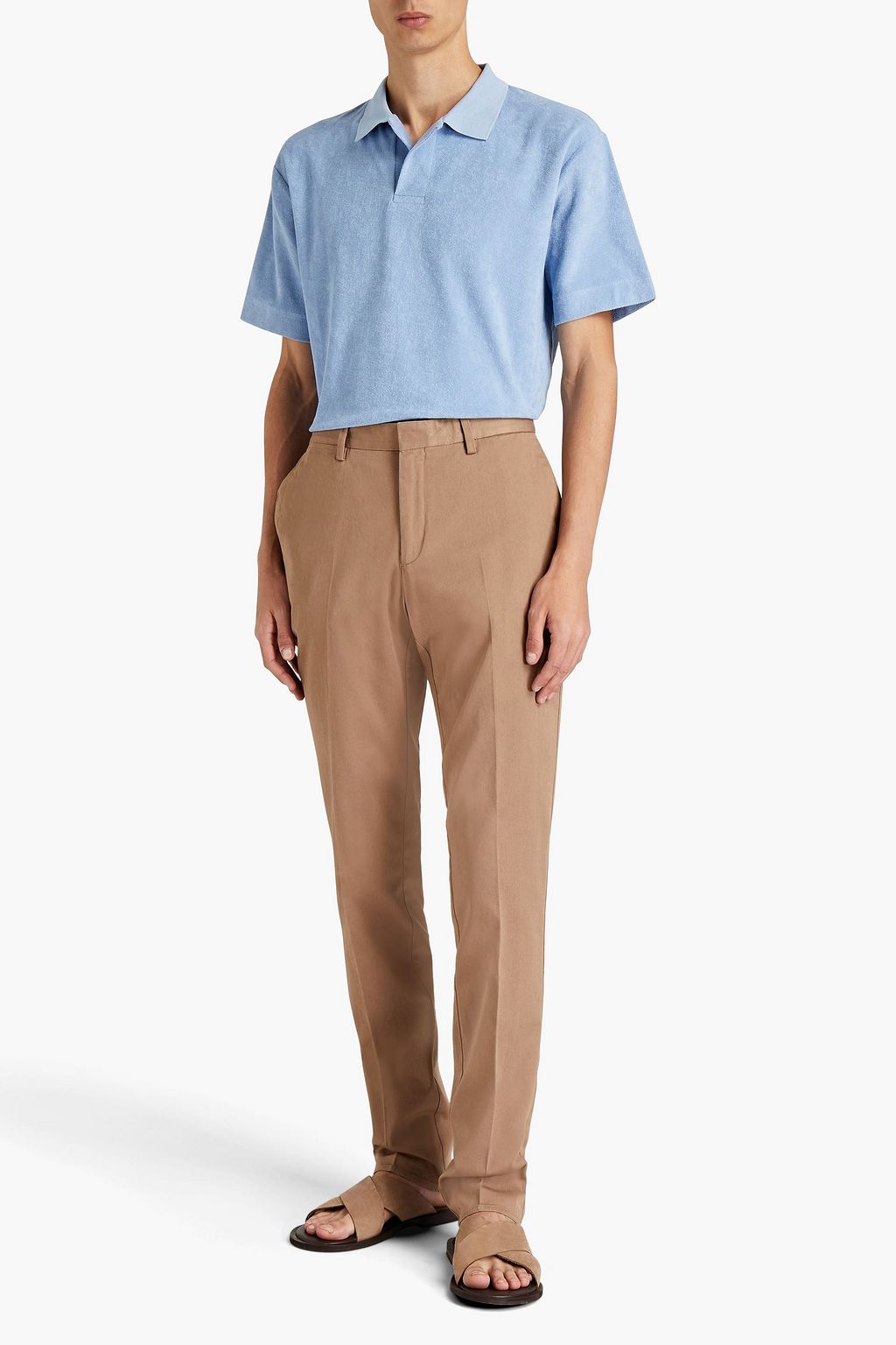 SUNSPEL Slim-fit stretch-cotton twill pants