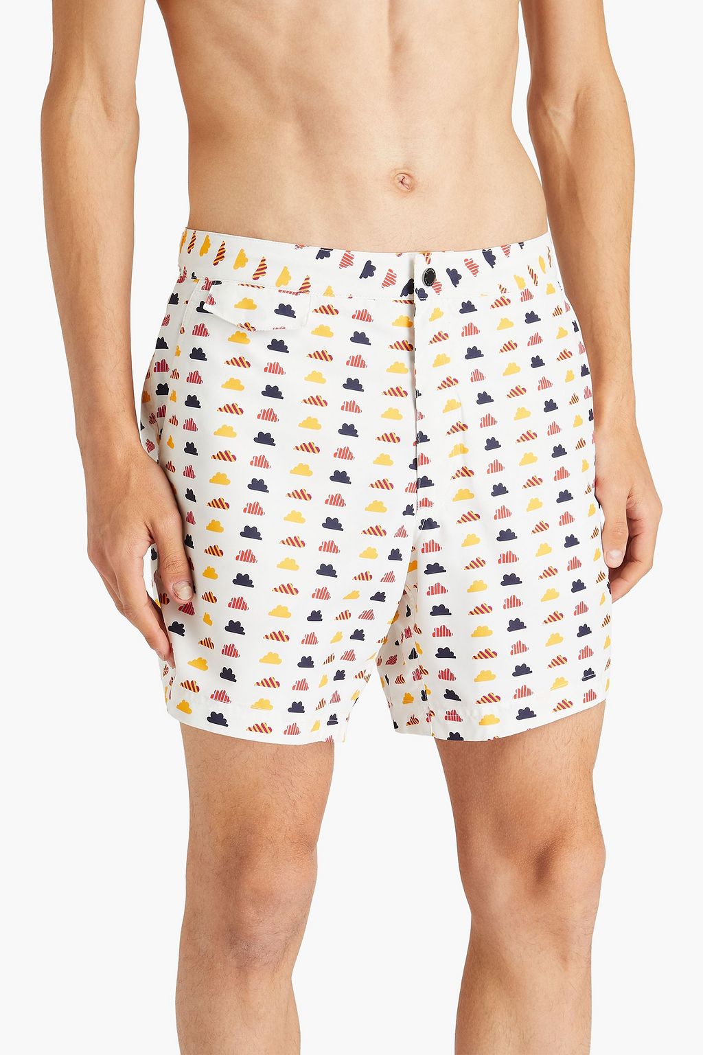 SUNSPEL Short-length printed swim shorts