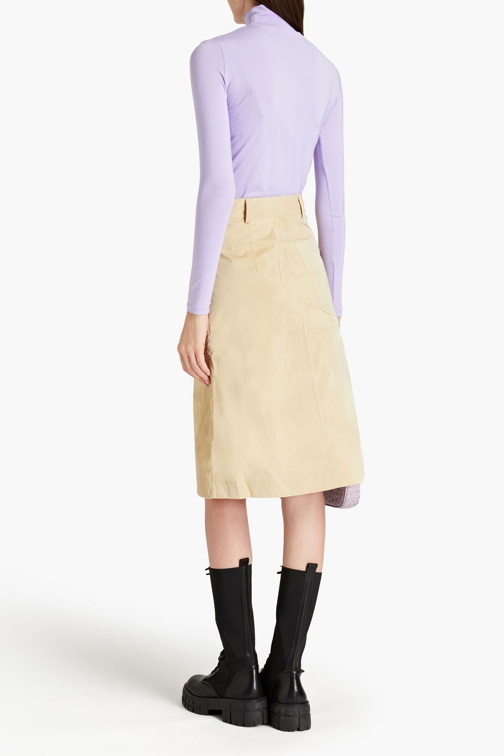 REMAIN BIRGER CHRISTENSEN Carmela coated cotton skirt