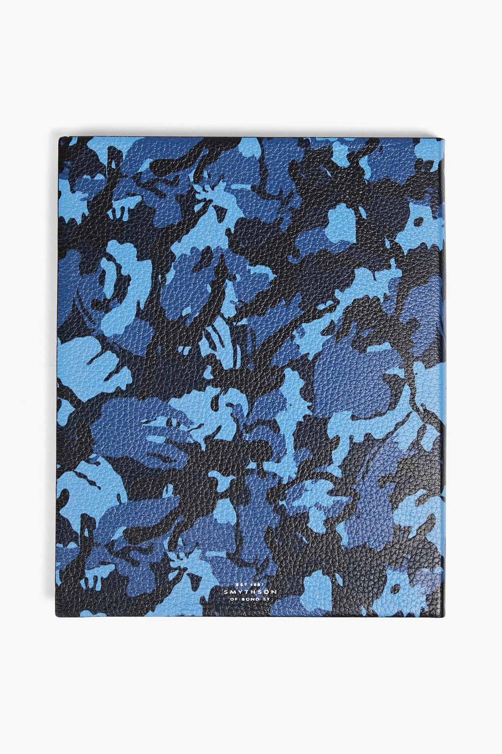 SMYTHSON Notizbuch aus Narbenleder mit Camouflage-Print