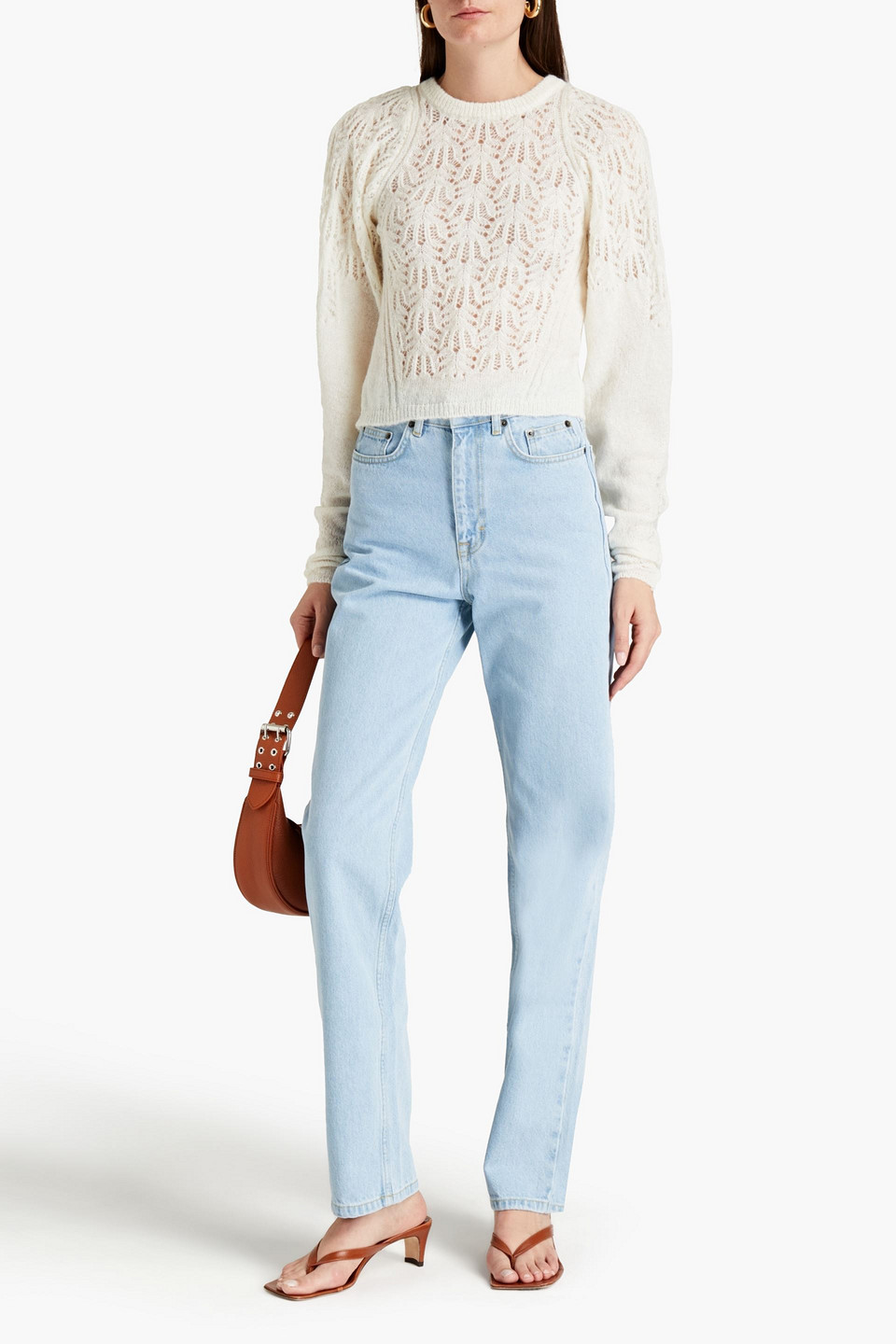 Rotate Birger Christensen Betty High-rise Straight-leg Jeans