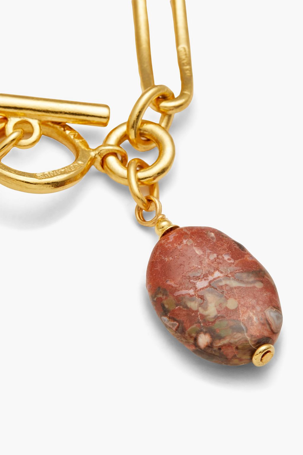 BEN-AMUN 24 KT. vergoldetes Armband mit Steinen