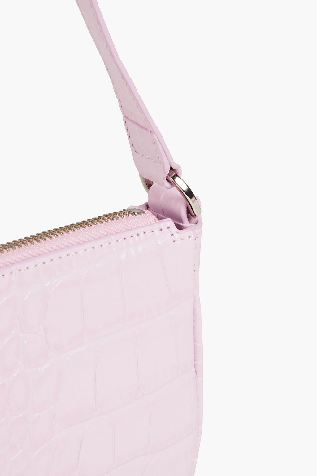 BY FAR Rachel snake-effect leather shoulder bag
