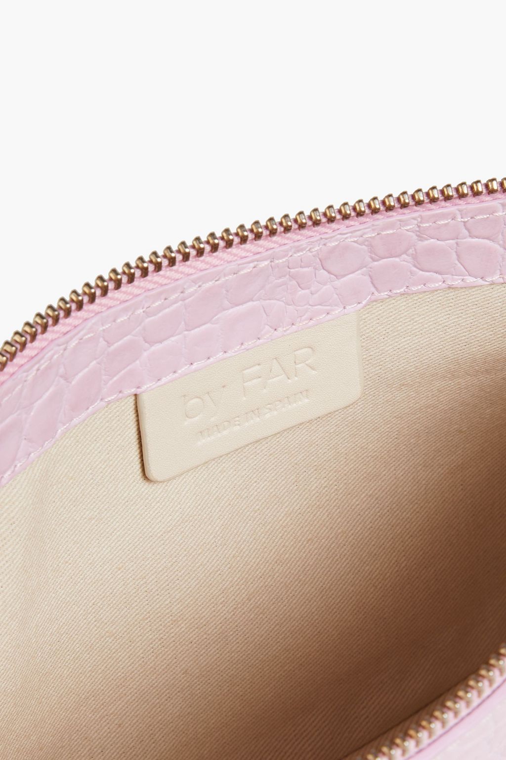 BY FAR Rachel snake-effect leather shoulder bag