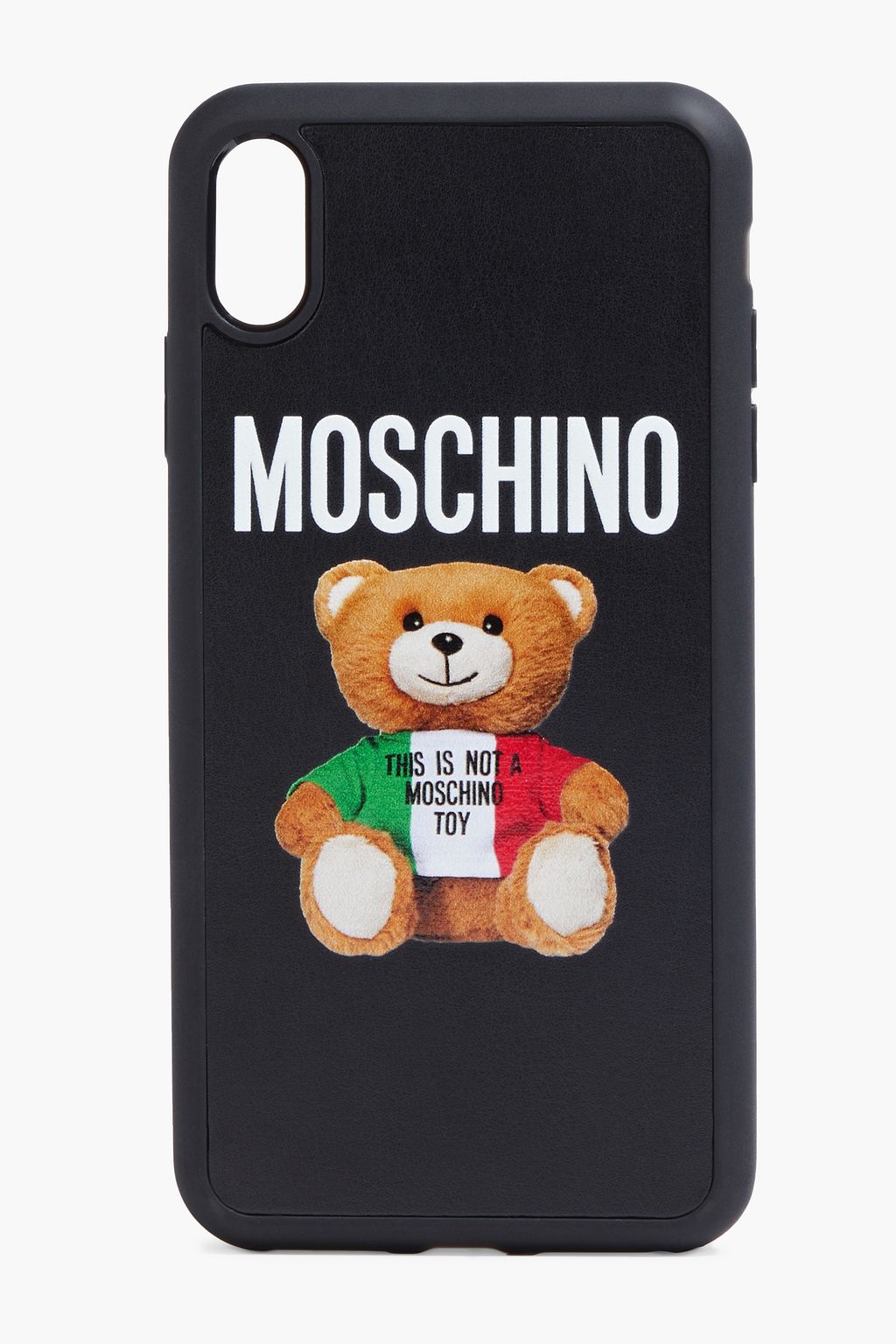Black Printed Plastic Iphone Xs Max Case Moschino The Outnet