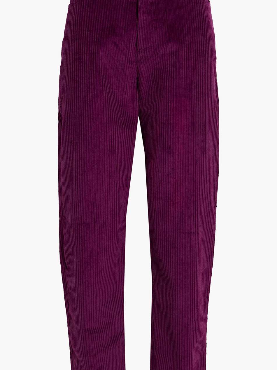 spiritus belted cotton-blend corduroy tapered pants