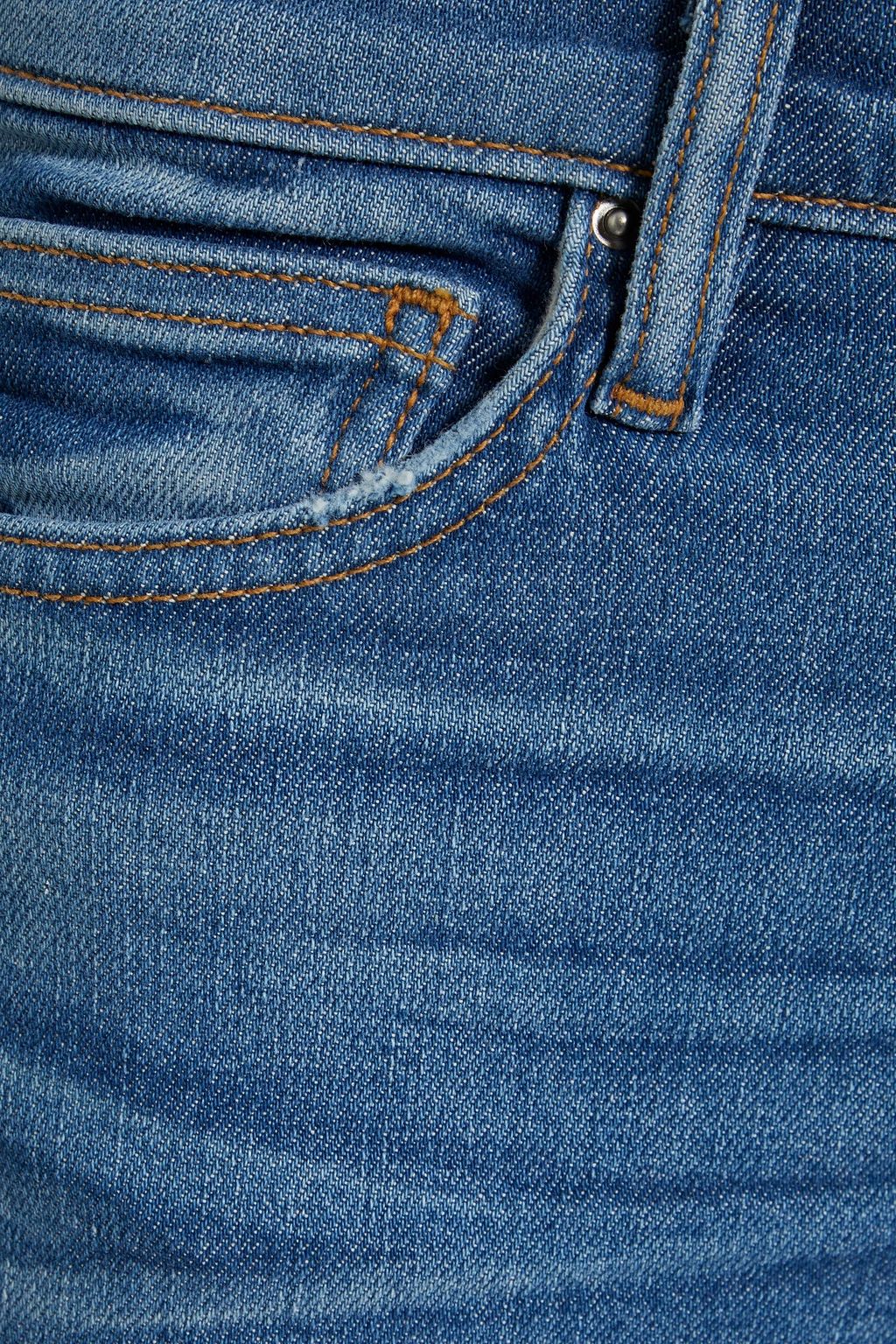 IRO Bonnie distressed mid-rise kick-flare jeans