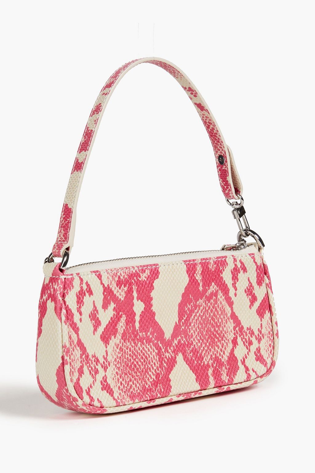 BY FAR Rachel snake-effect leather shoulder bag