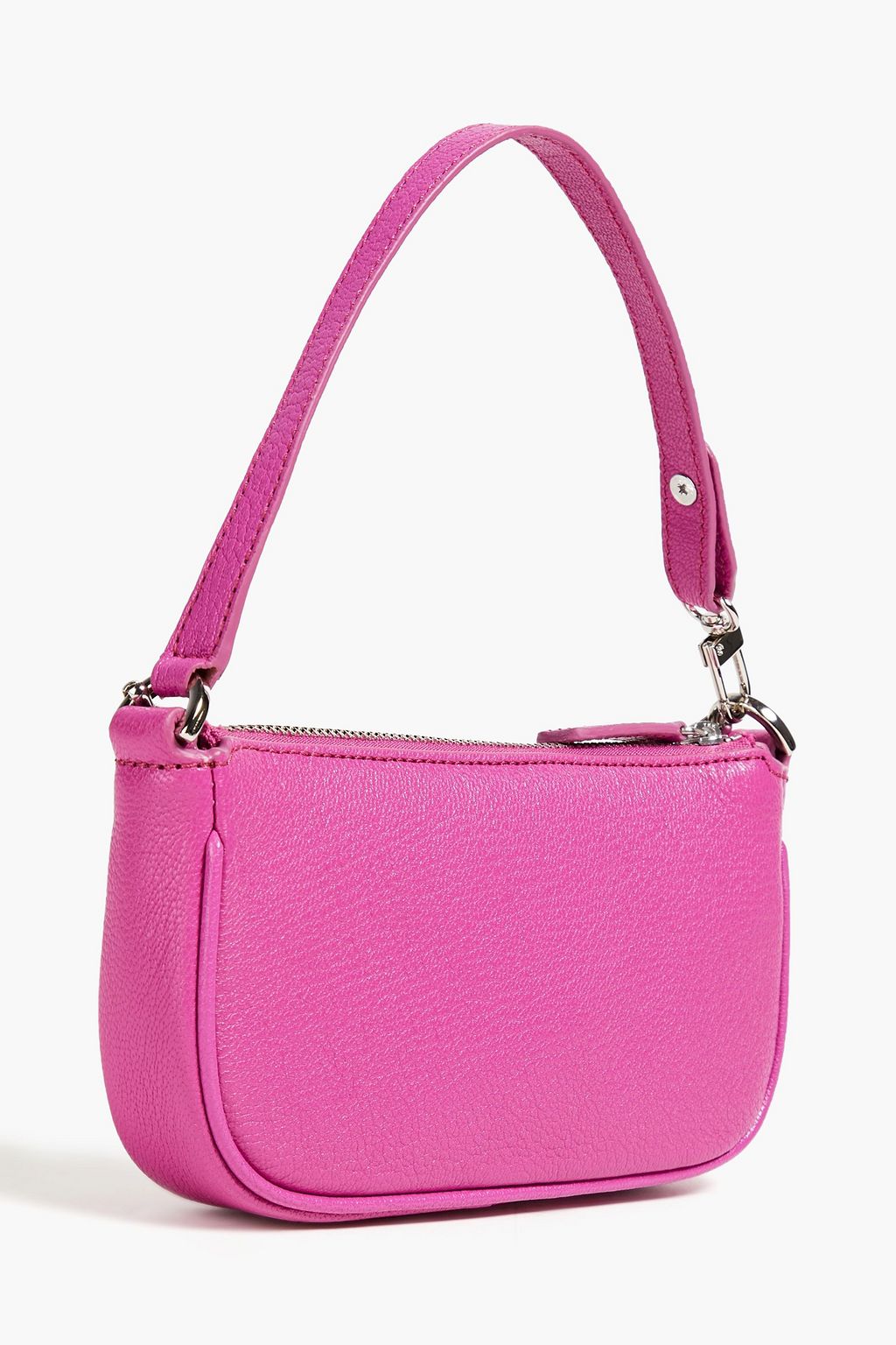 BY FAR Rachel pebbled-leather shoulder bag