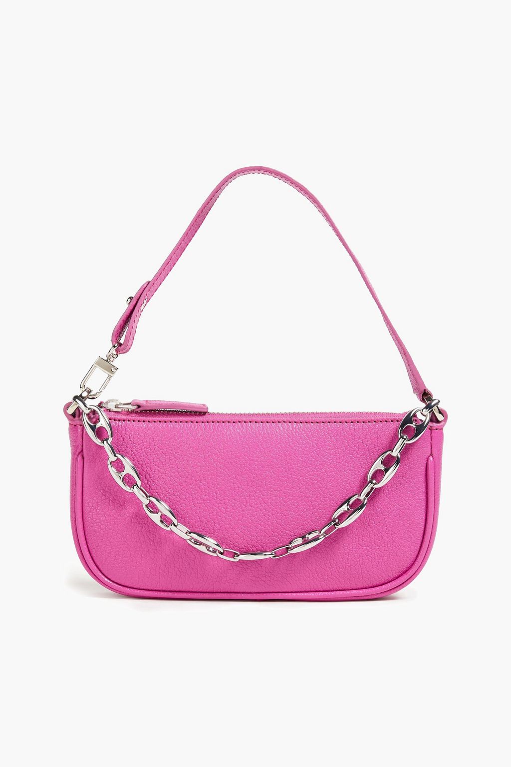 BY FAR Rachel pebbled leather shoulder bag THE OUTNET
