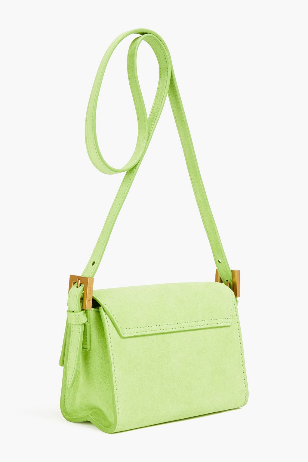 BY FAR Fran convertible suede shoulder bag