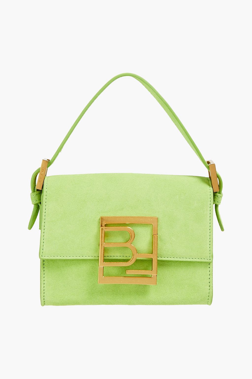BY FAR Fran convertible suede shoulder bag
