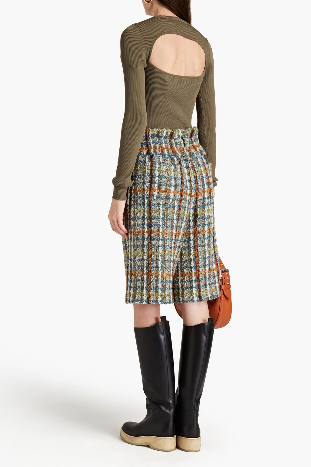 REMAIN BIRGER CHRISTENSEN Basel 컷아웃 디테일 리브 니트 스웨터