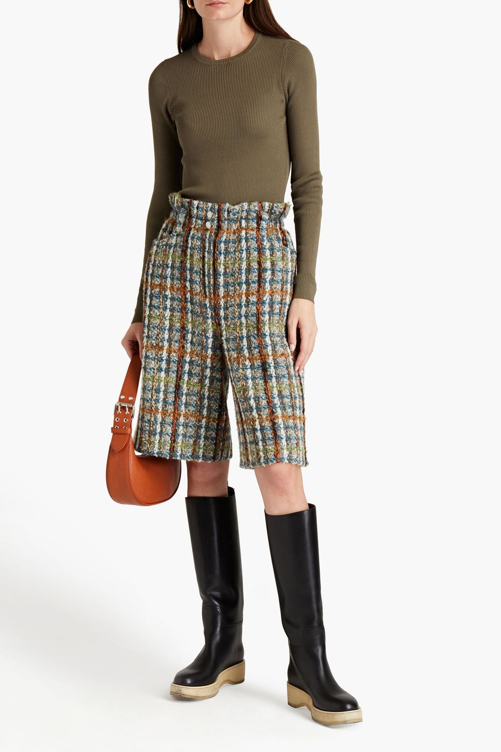 REMAIN BIRGER CHRISTENSEN Basel 컷아웃 디테일 리브 니트 스웨터