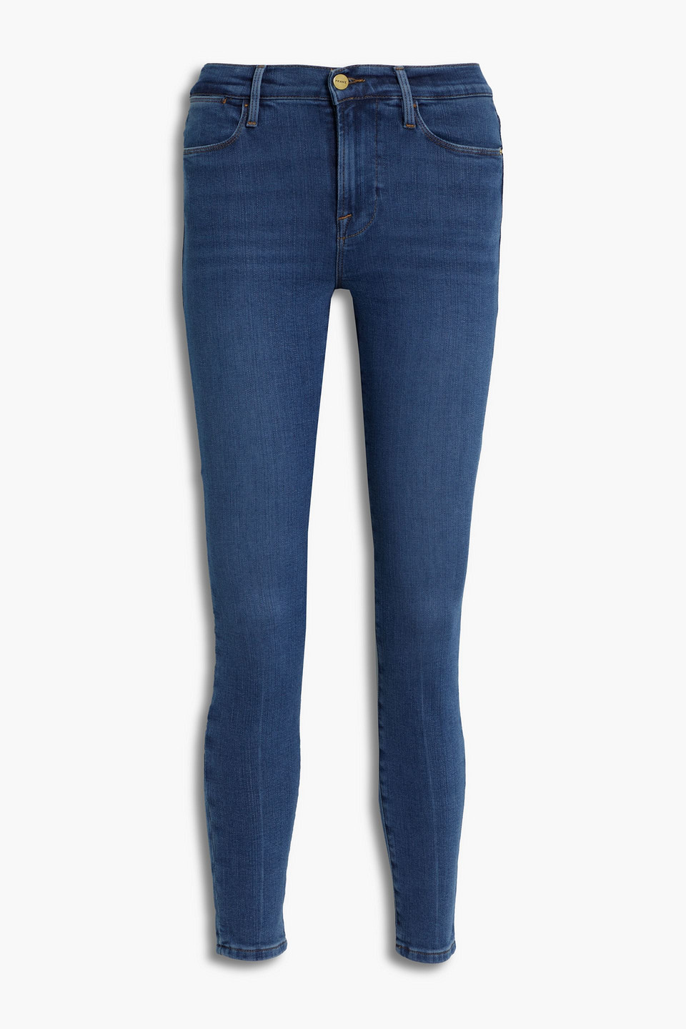 frame - le high skinny high-rise skinny jeans - blue - 25