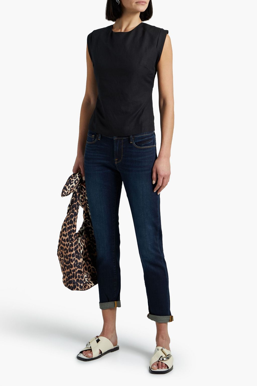 FRAME Le Garcon mid-rise straight-leg jeans