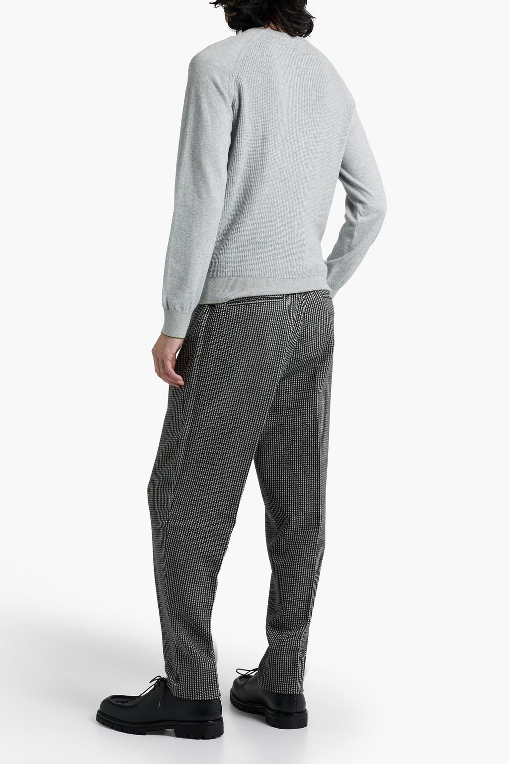 Z ZEGNA Wool-blend tweed tapered pants