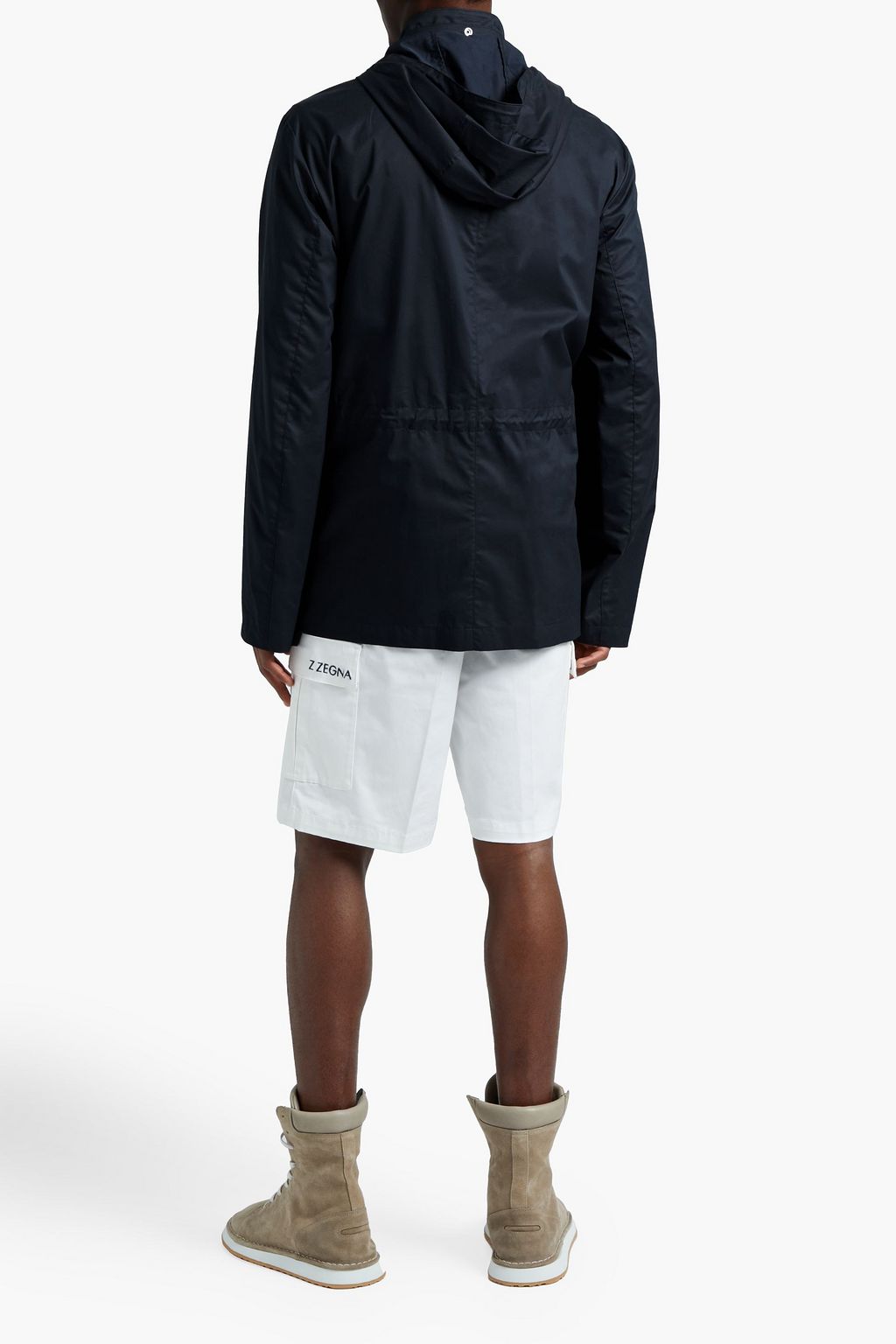 ZEGNA Cotton-blend twill hooded jacket