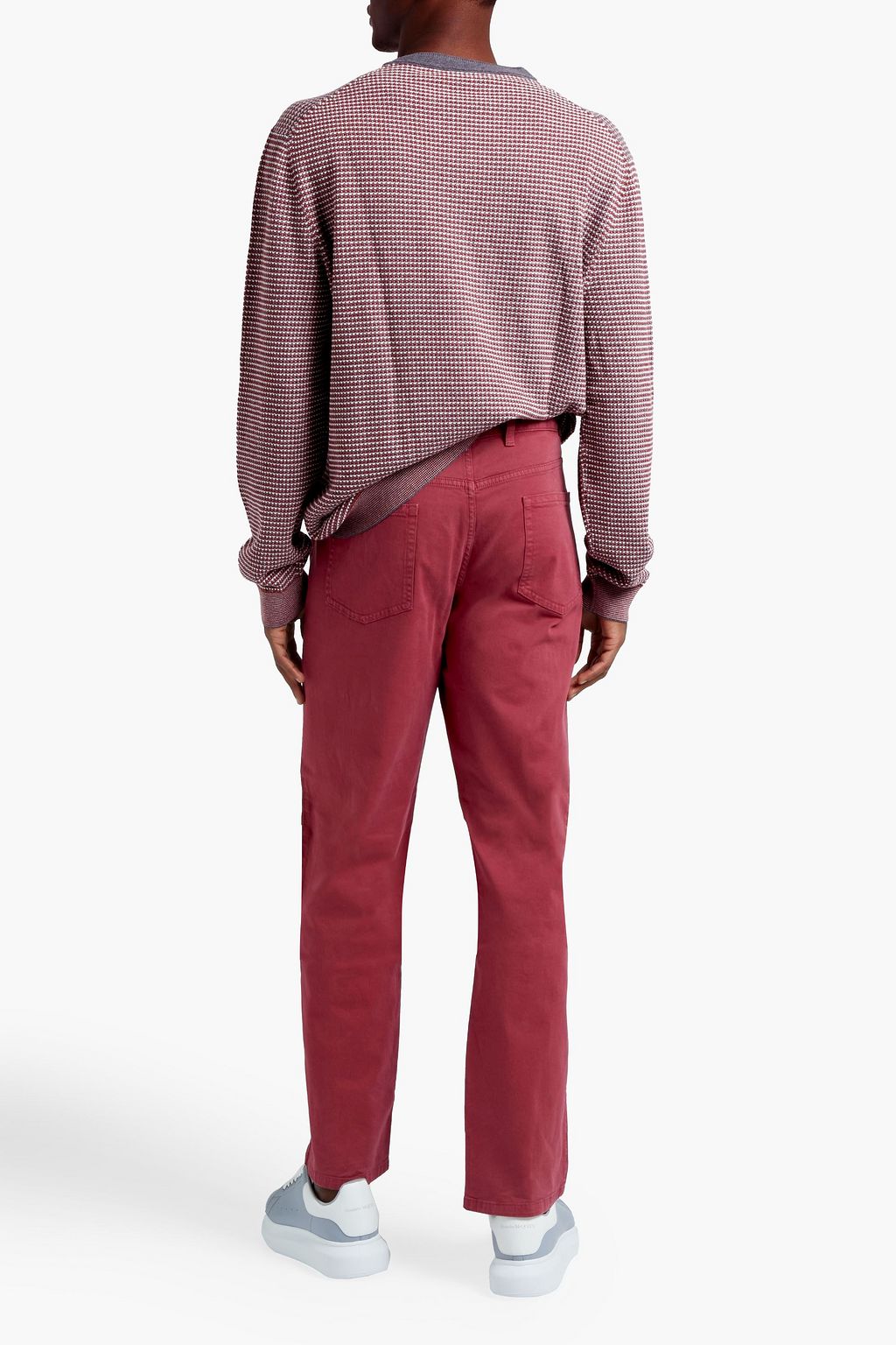 ZEGNA Jacquard-knit cotton and cashmere-blend sweater