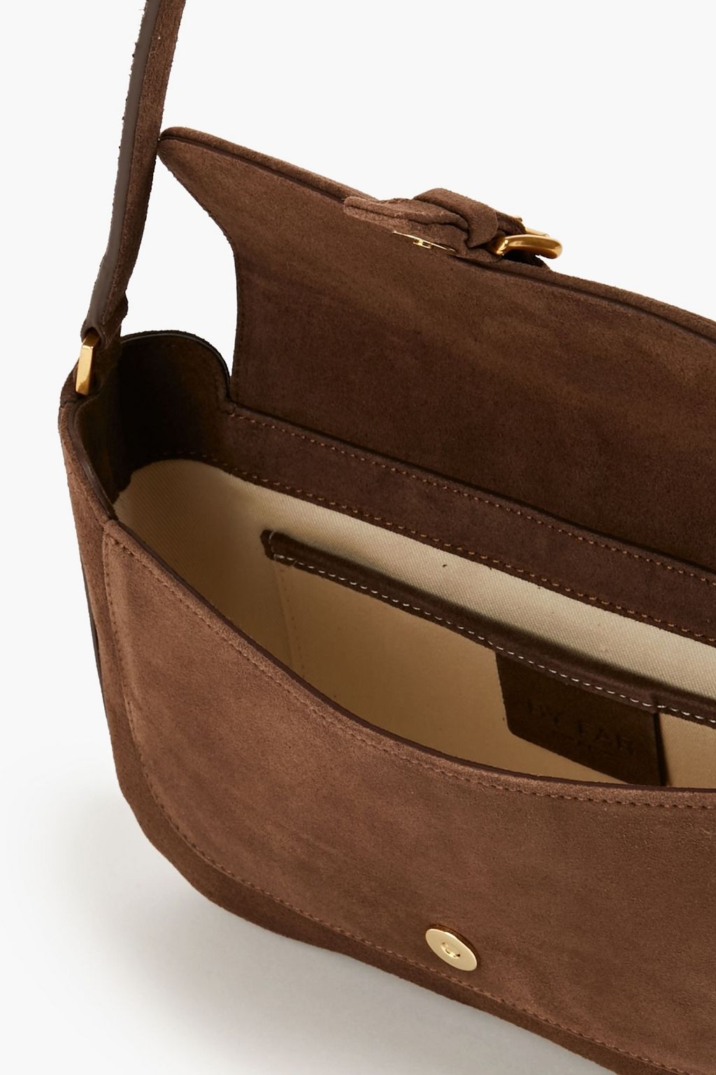 BY FAR Miranda suede shoulder bag