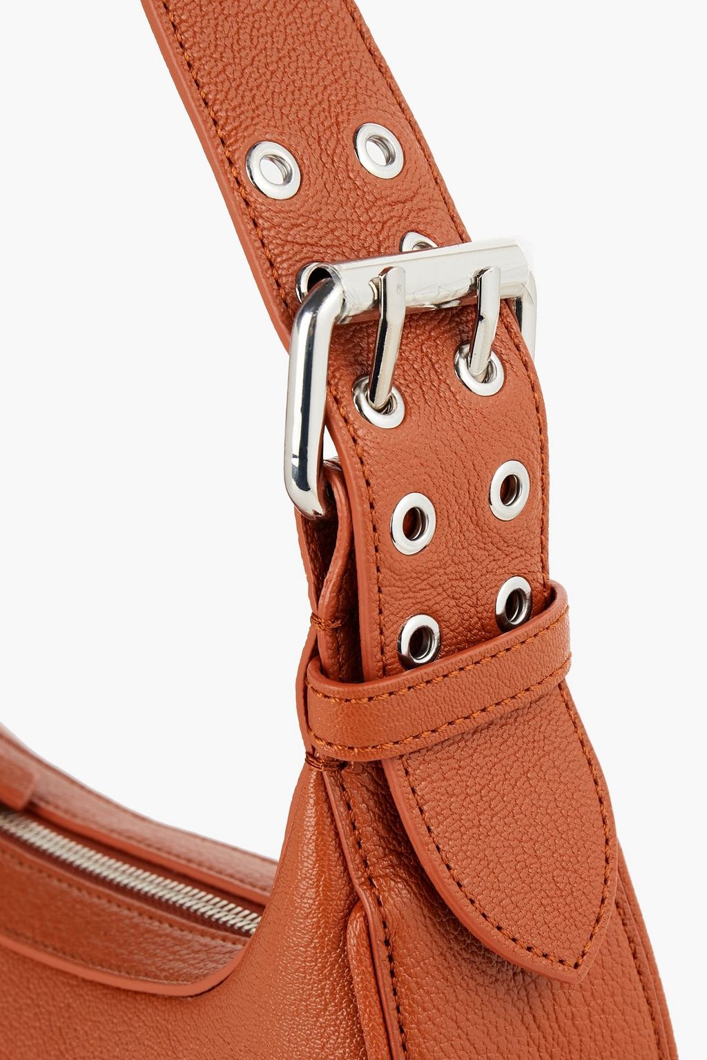 BY FAR Soho pebbled-leather shoulder bag