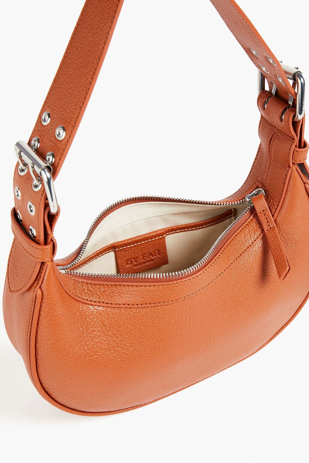 BY FAR Soho pebbled-leather shoulder bag