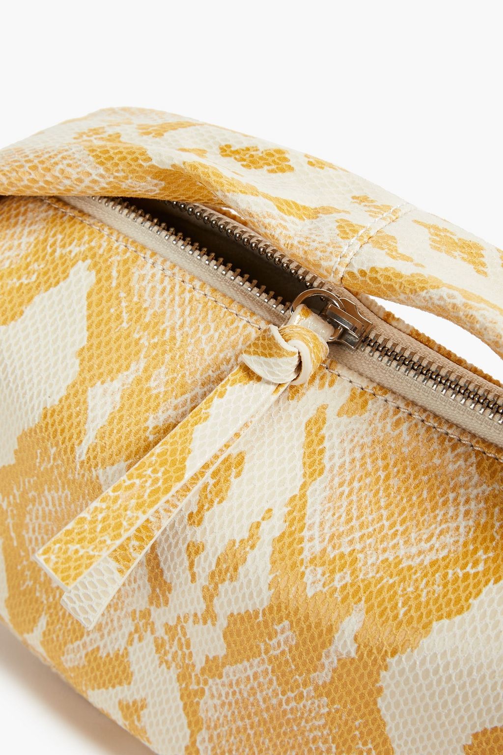 BY FAR Baby Cush snake-effect leather shoulder bag