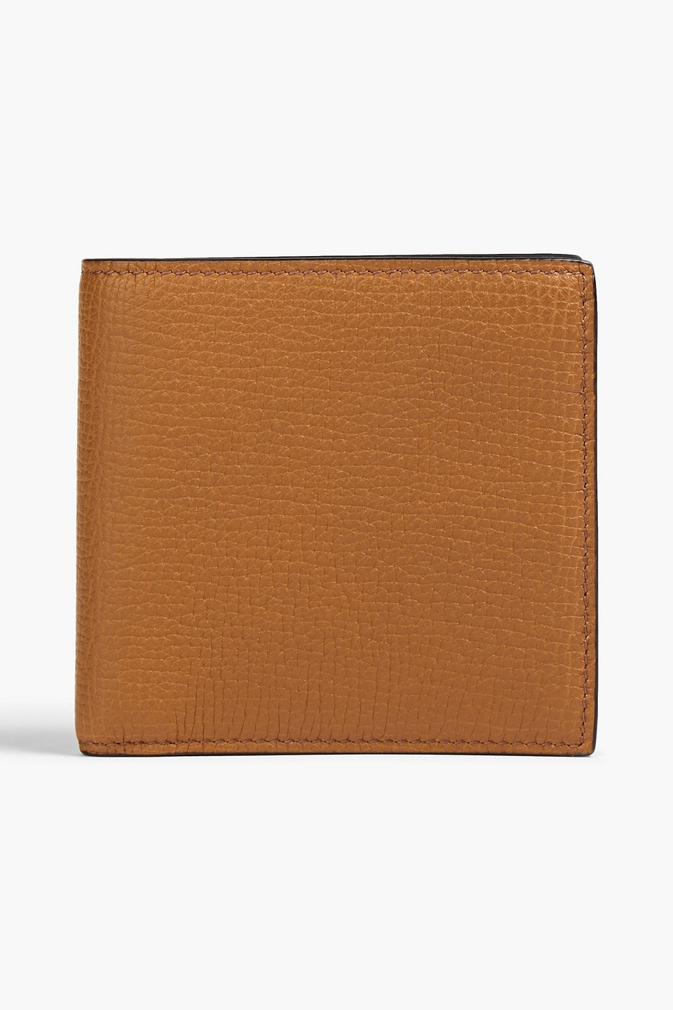 Smythson Ludlow Pebbled-leather Wallet In Brown