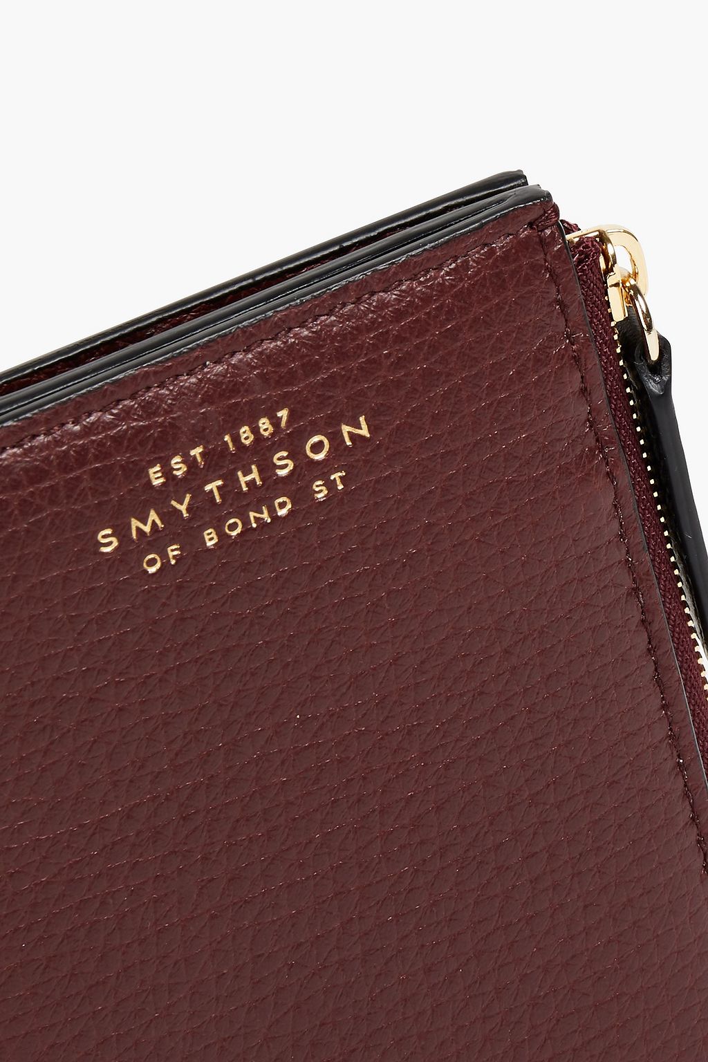 SMYTHSON Ludlow pebbled-leather wallet
