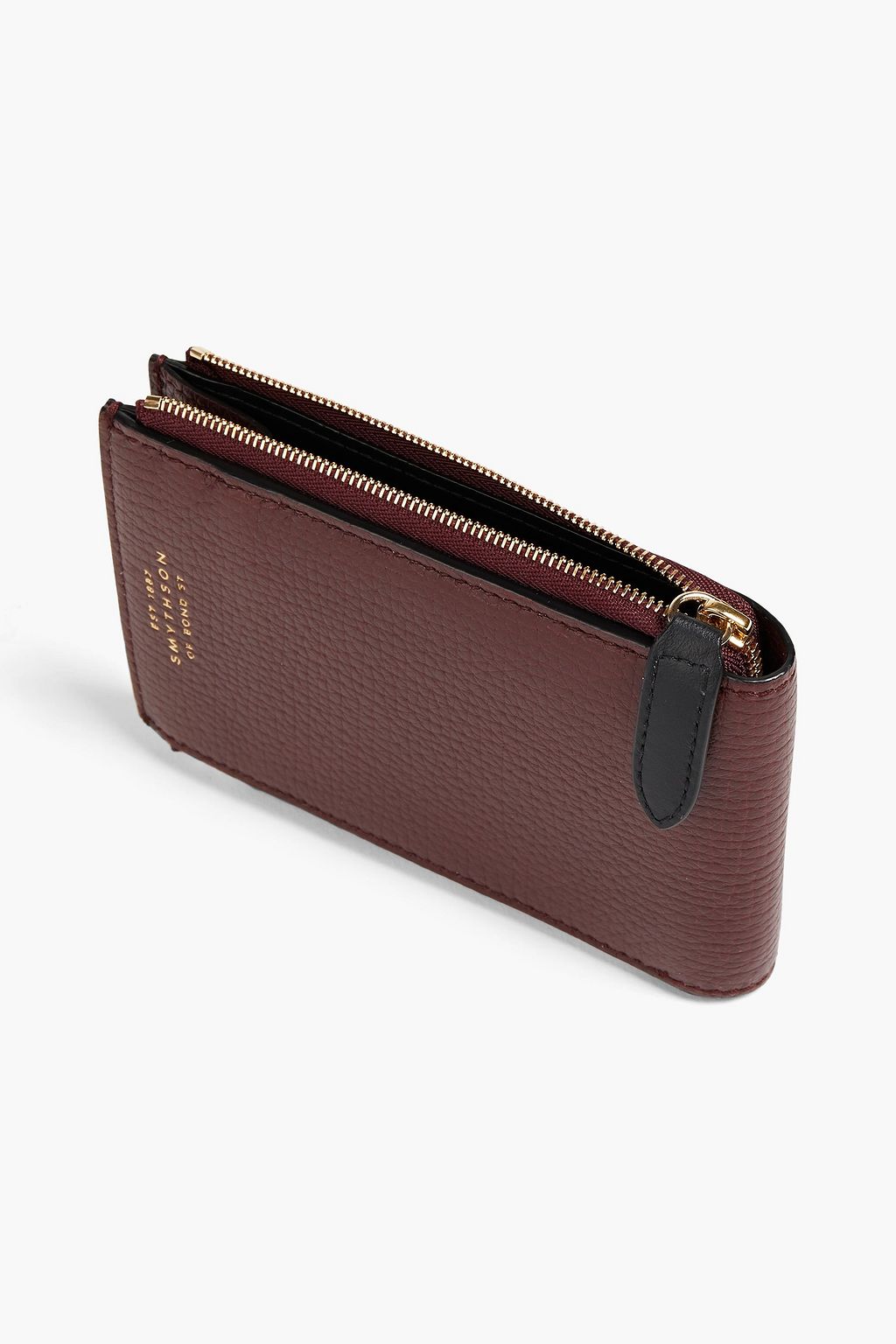 SMYTHSON Ludlow pebbled-leather wallet
