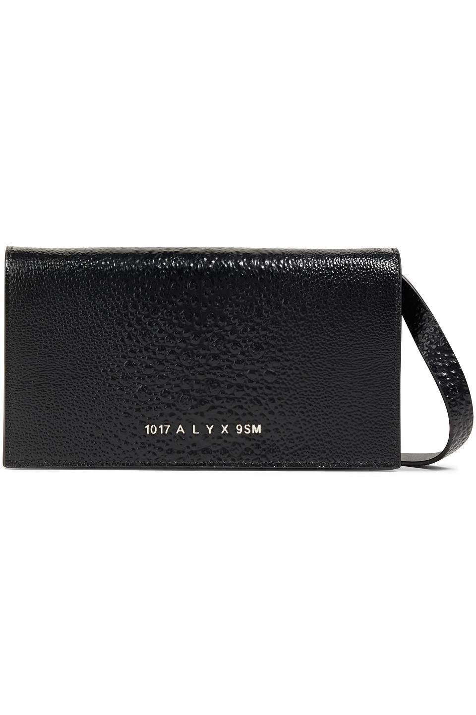 Alyx Giulia Stingray-effect Leather Shoulder Bag In Black