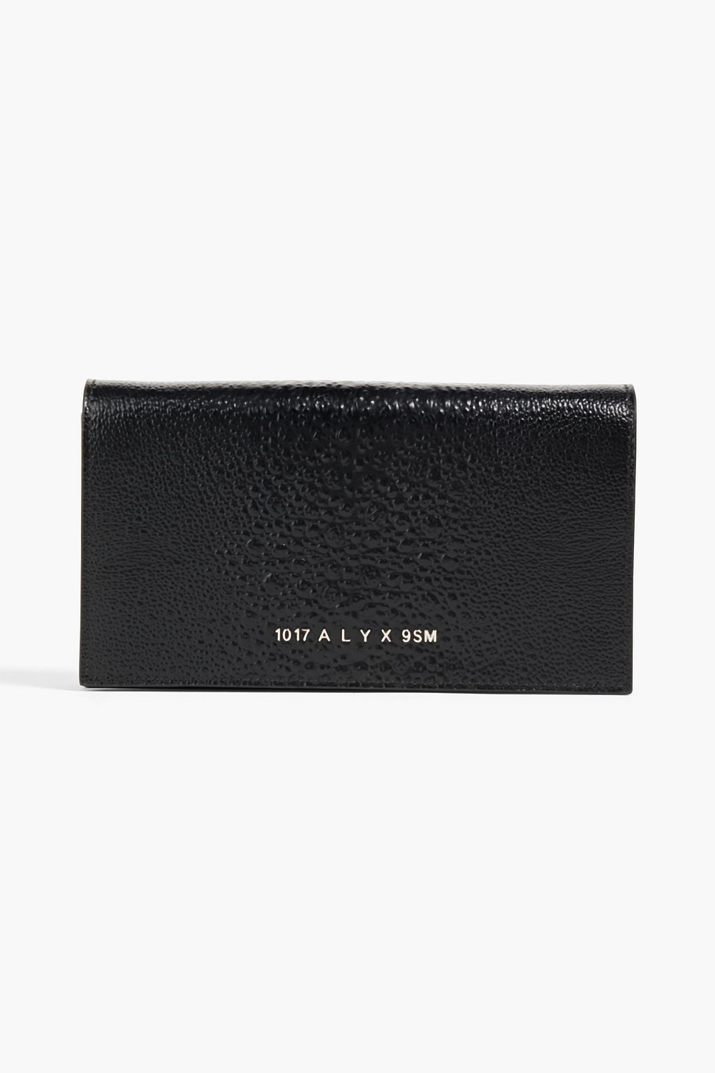 1017 ALYX 9SM Giulia Schultertasche aus Leder mit Stahlrocheneffekt