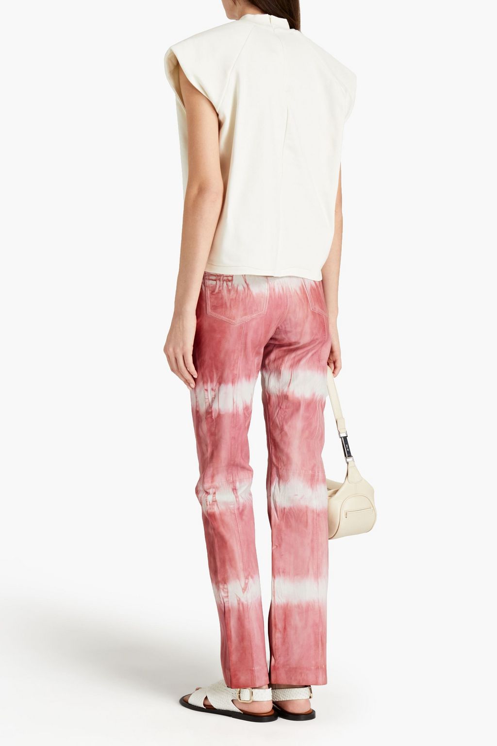 REMAIN BIRGER CHRISTENSEN Lynn tie-dyed leather straight-leg pants