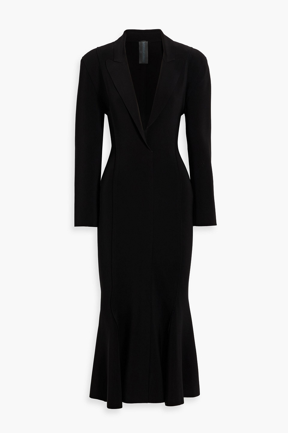 Norma Kamali Stretch-jersey Midi Dress In Black