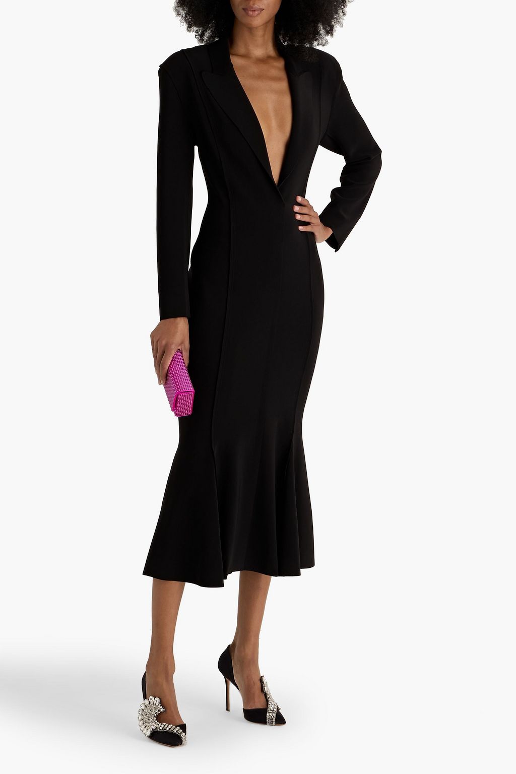 NORMA KAMALI Stretch-jersey midi dress