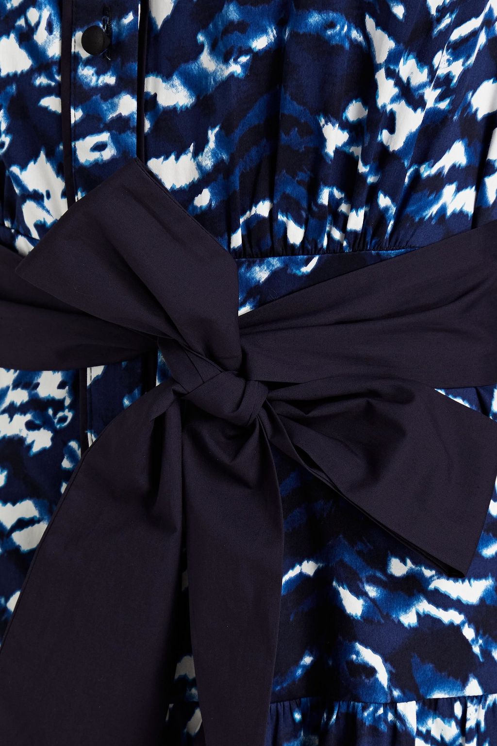 DIANE VON FURSTENBERG Diana belted printed cotton-blend poplin dress