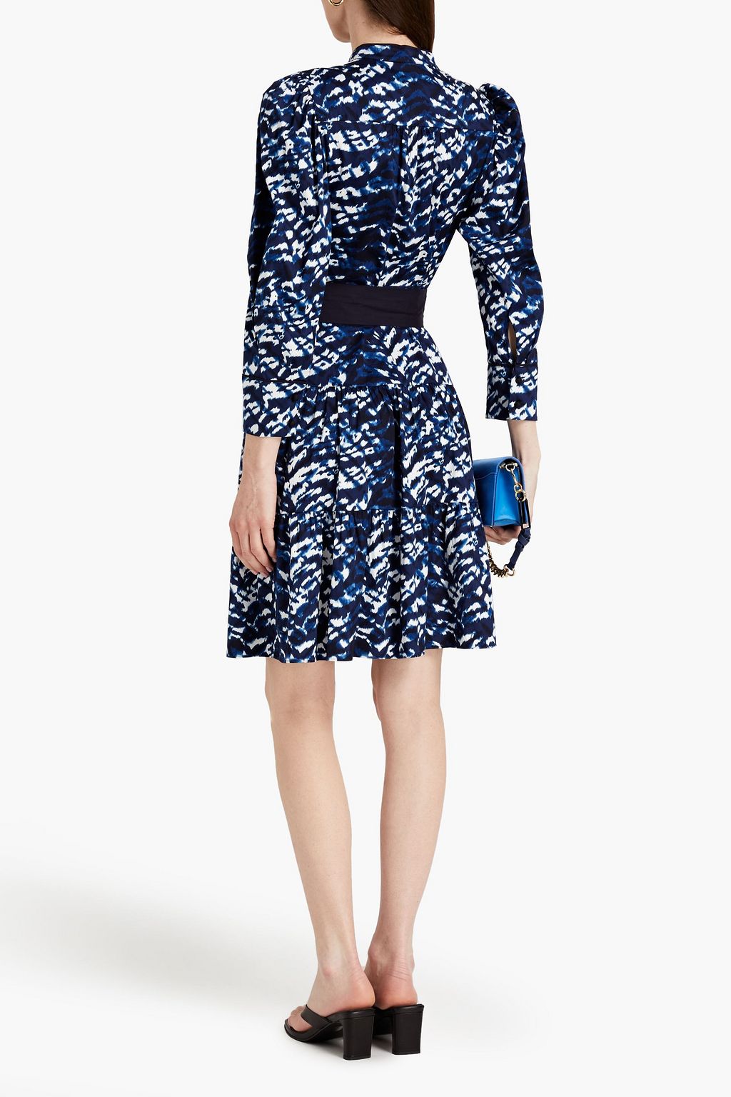 DIANE VON FURSTENBERG Diana belted printed cotton-blend poplin dress