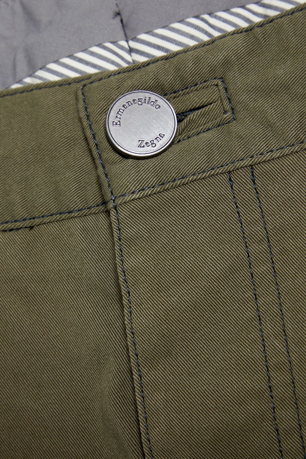 ZEGNA Cotton-blend twill straight-leg pants