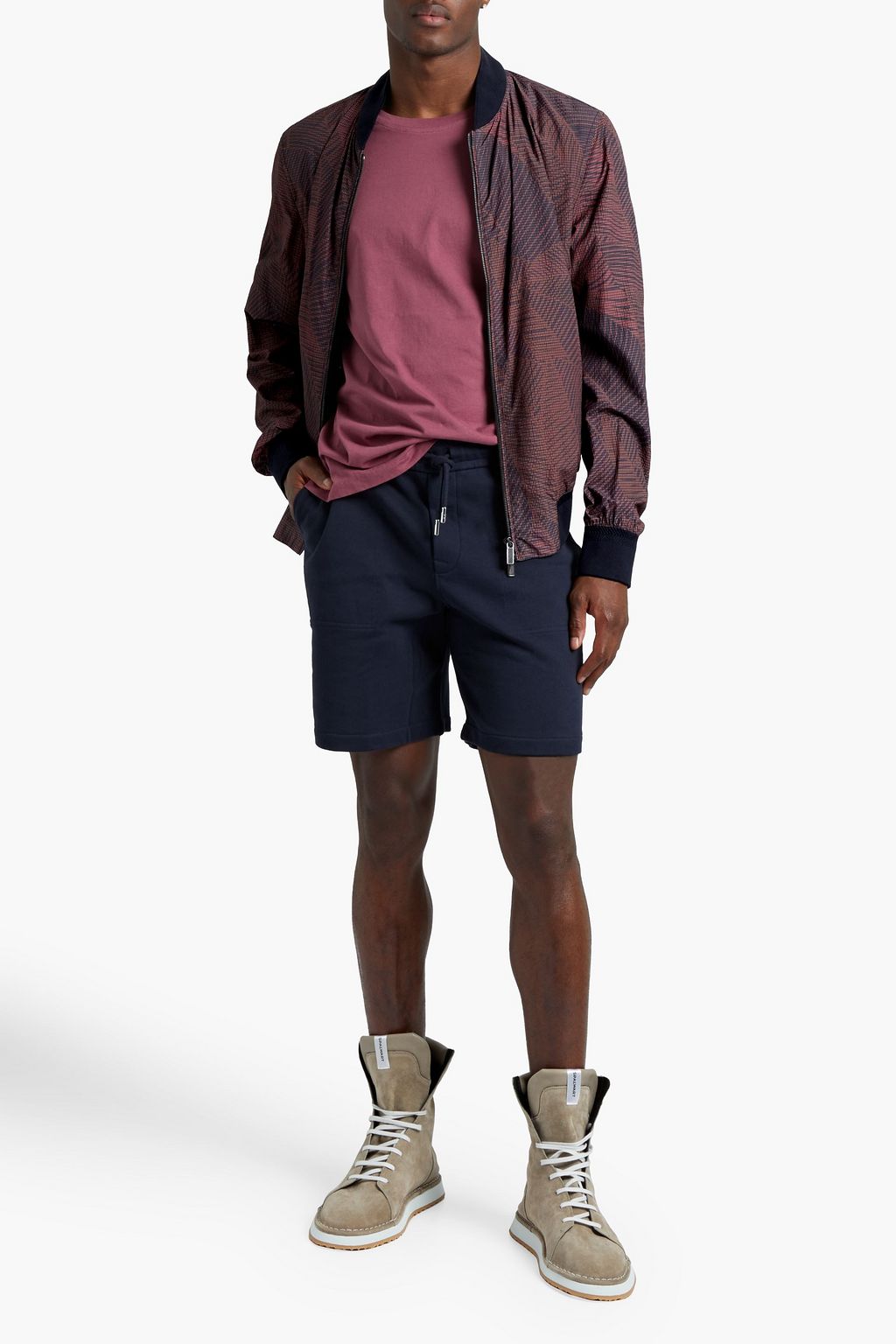 ZEGNA Printed shell jacket