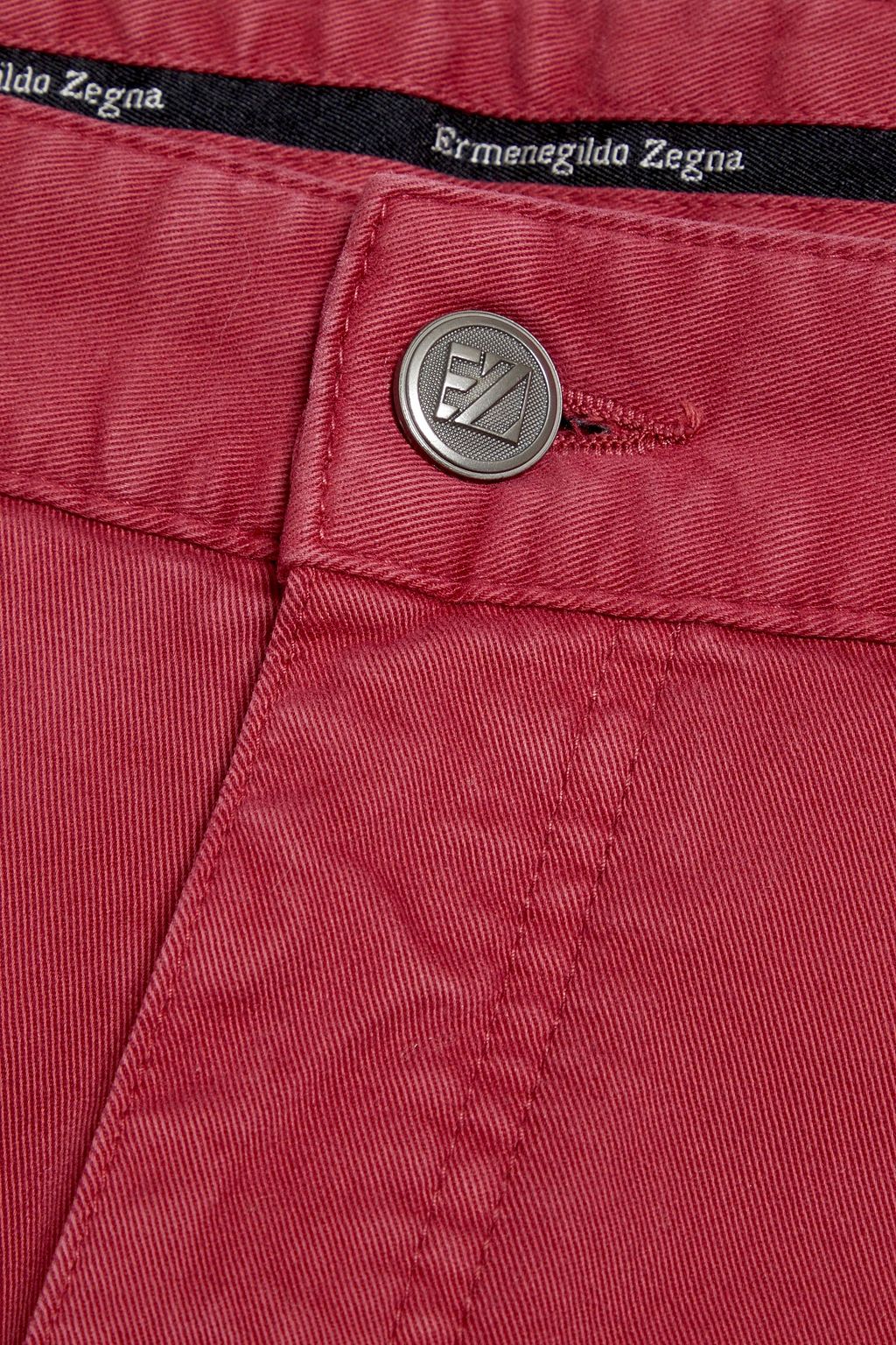 ZEGNA Cotton-blend twill straight-leg pants