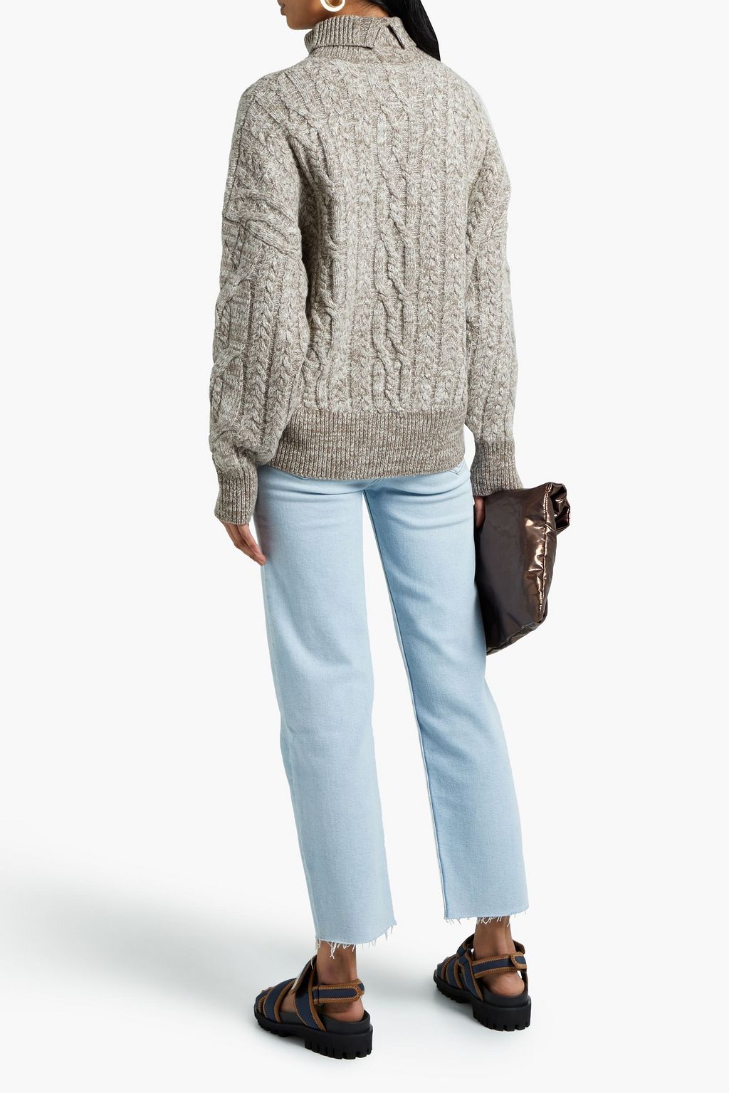 RAG & BONE Nora cable-knit merino wool turtleneck sweater