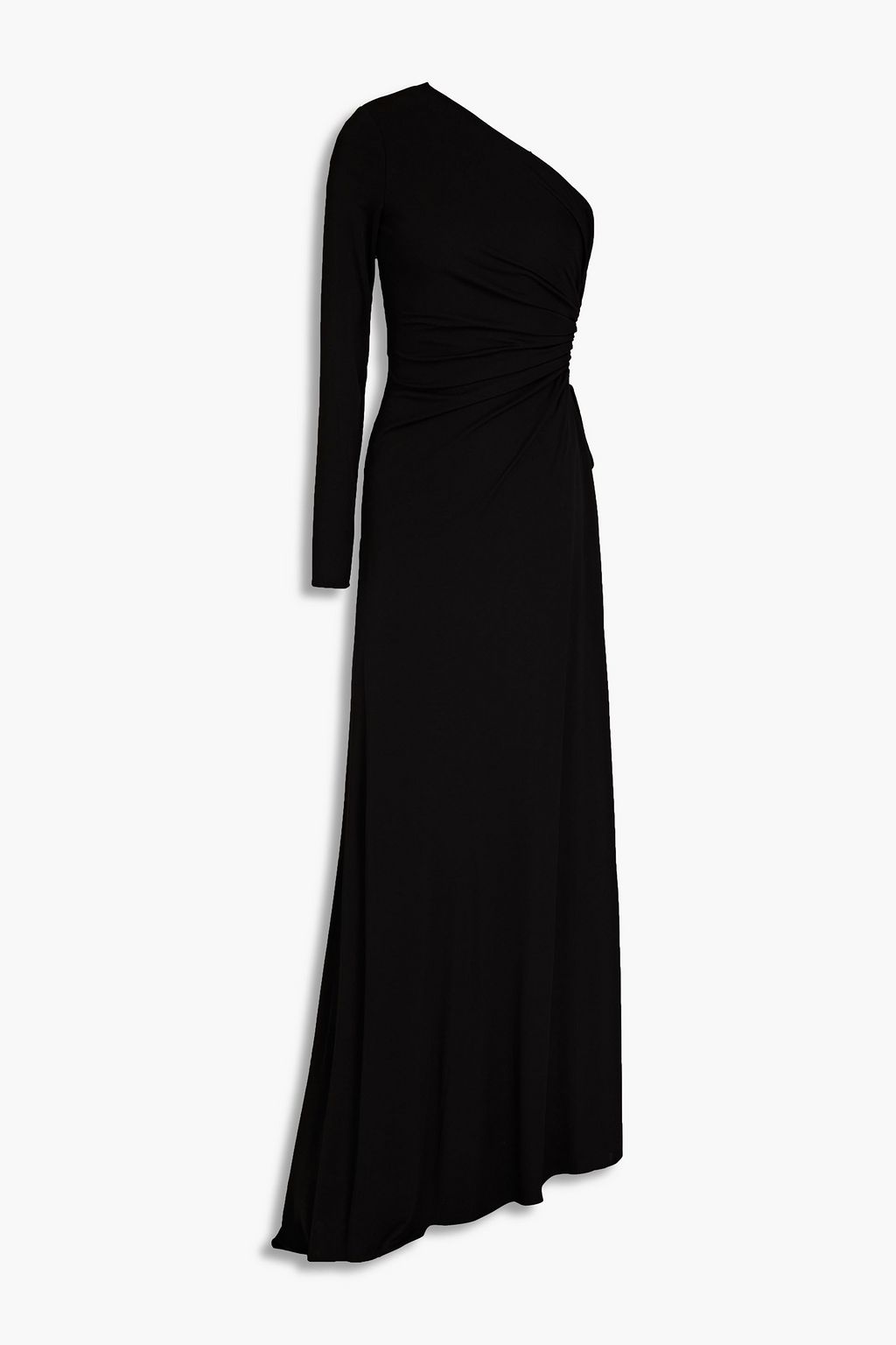 HALSTON One-shoulder cutout jersey gown | THE OUTNET