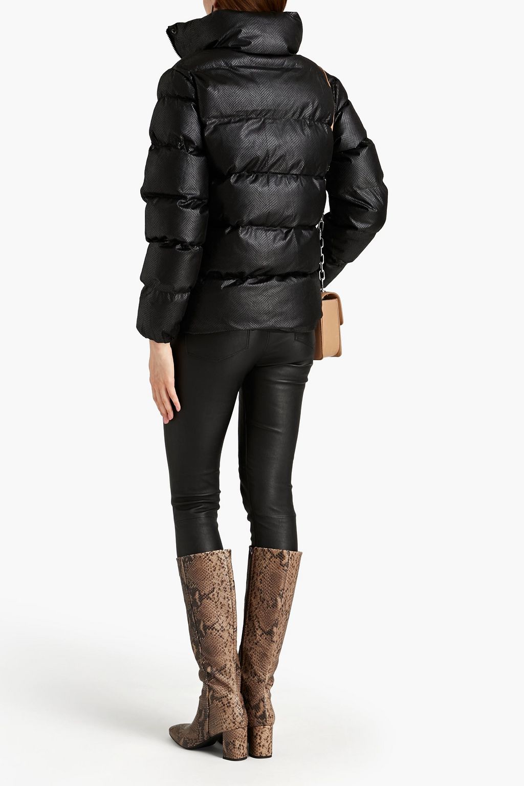 UNREAL FUR Quilted shell jacket
