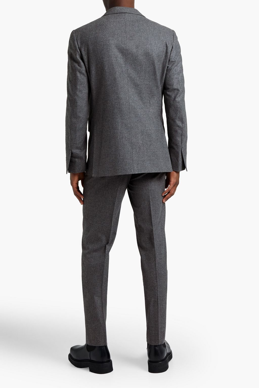 ZEGNA Checked wool, cashmere and silk-blend suit