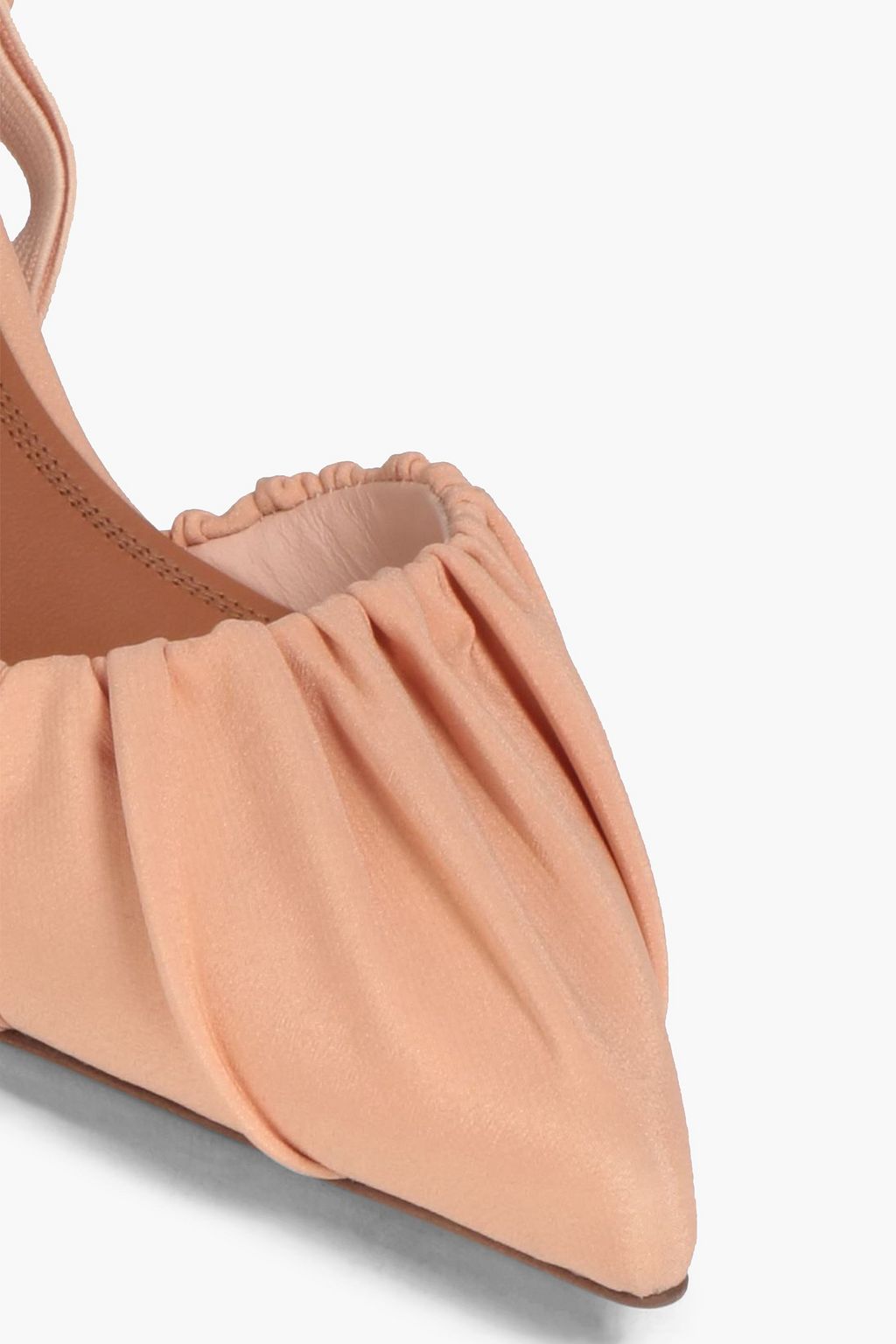 NEOUS Elga gathered stretch-crepe slingback pumps