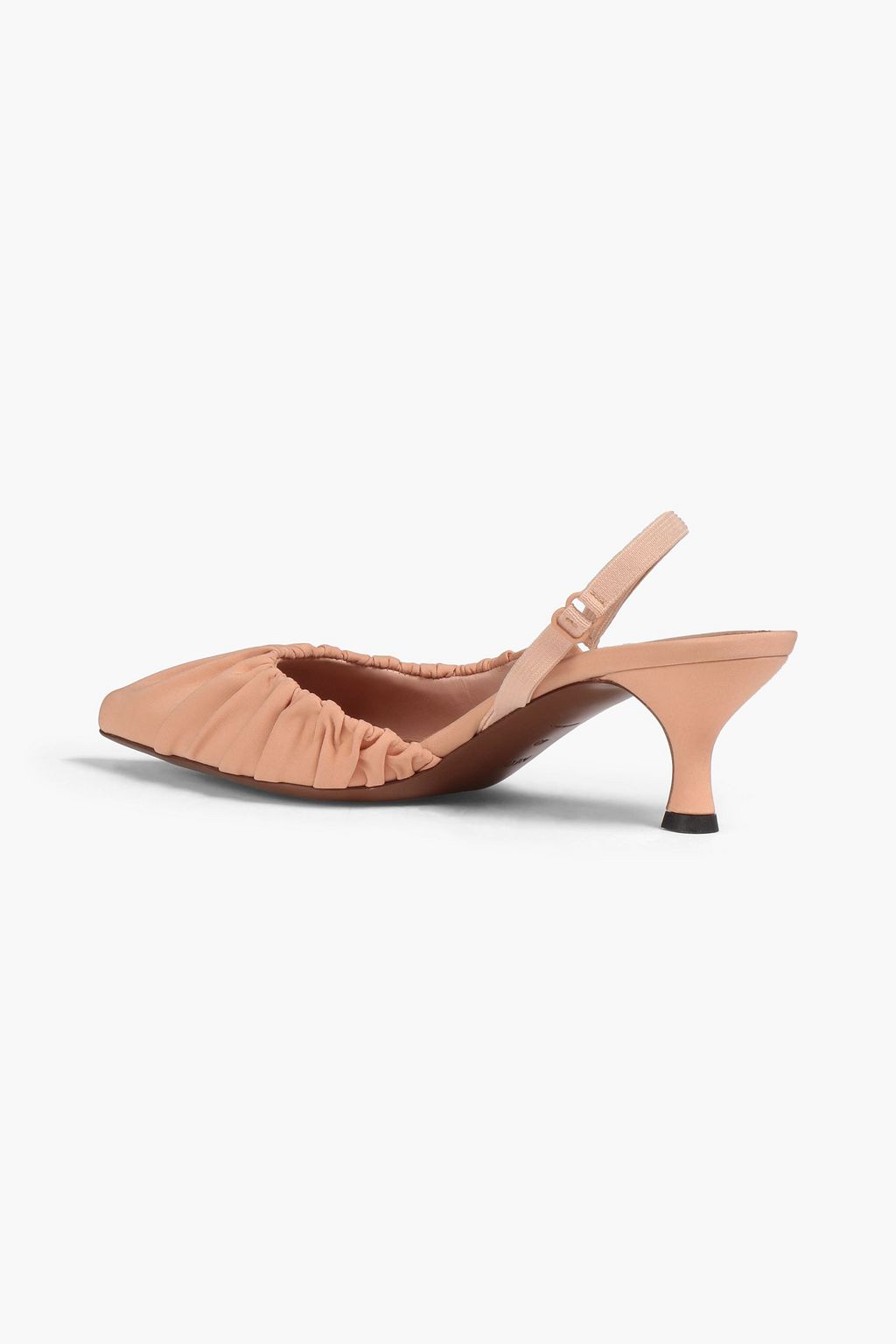 NEOUS Elga gathered stretch-crepe slingback pumps