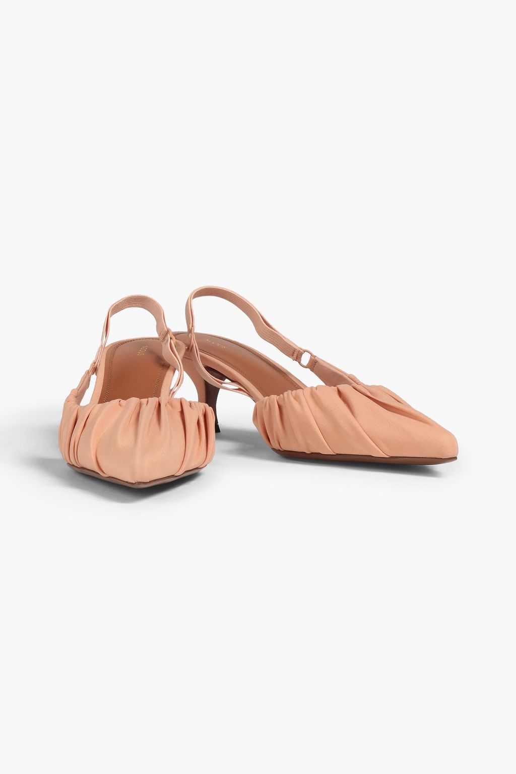 NEOUS Elga gathered stretch-crepe slingback pumps
