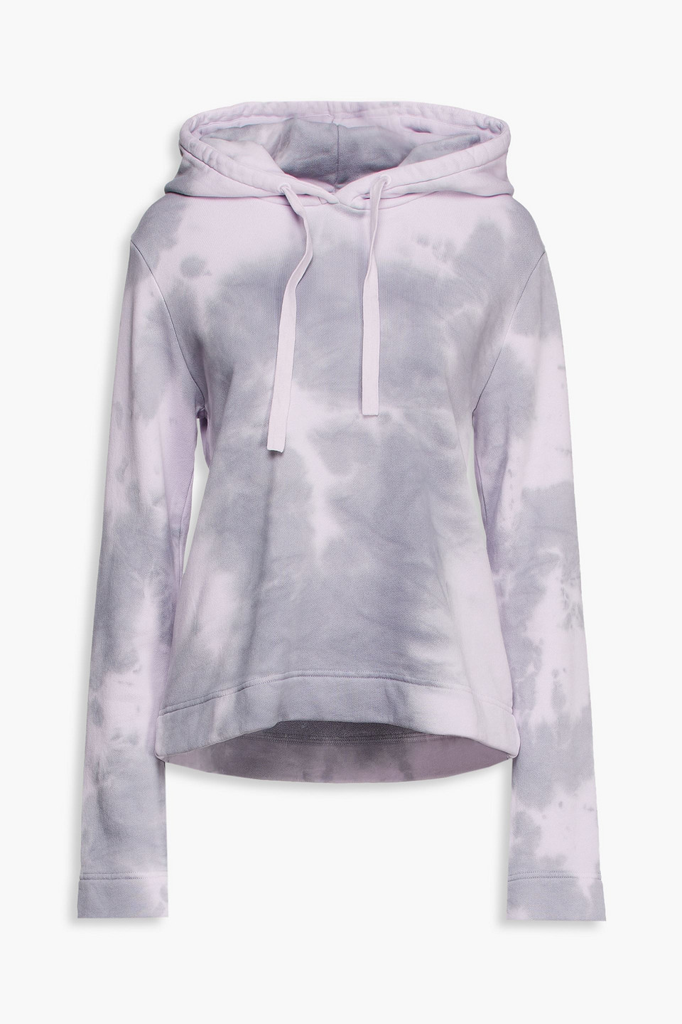 Tie-dyed French cotton-terry hoodie