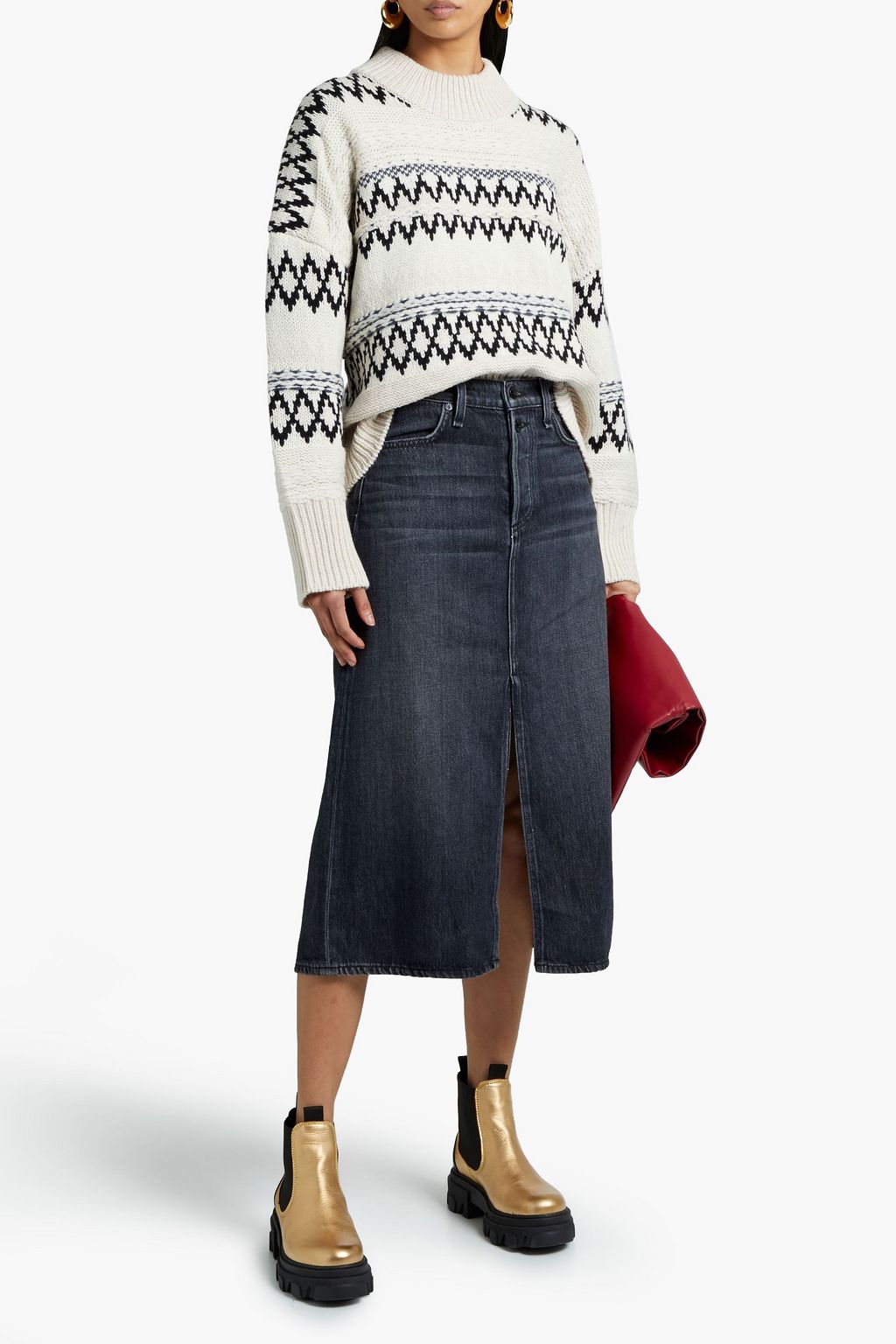 RAG & BONE Willow Fair Isle wool sweater