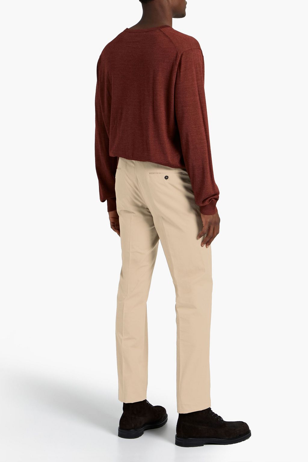 ZEGNA Slim-leg cotton-twill  pants
